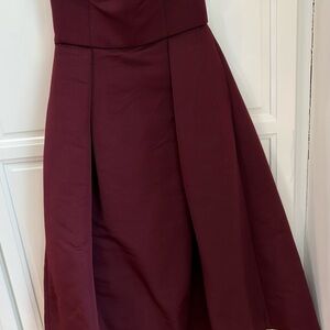 Amsale faille gown size 2